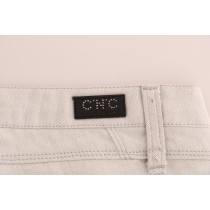 Costume National Schicke weiße Slim-Fit Stretch Jeans