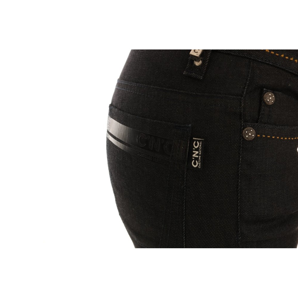 Costume National Schicke dunkelblaue Super Slim Fit Jeans