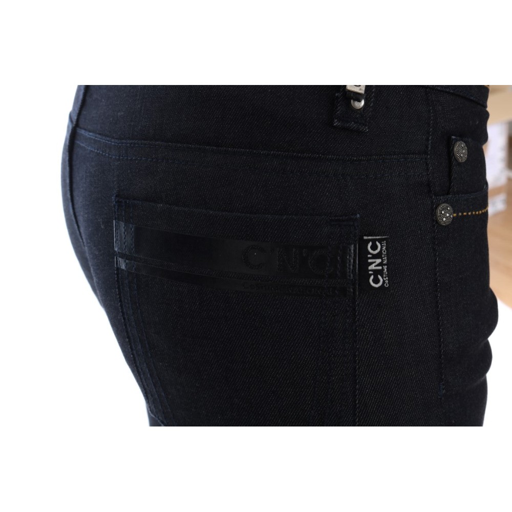 Costume National Schicke dunkelblaue Super Slim Fit Jeans
