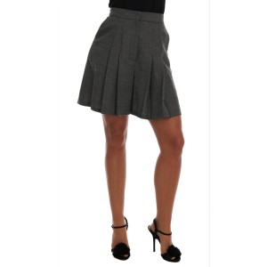 Dolce & Gabbana Schicke Mini-Shorts aus Wolle mit hoher Taille