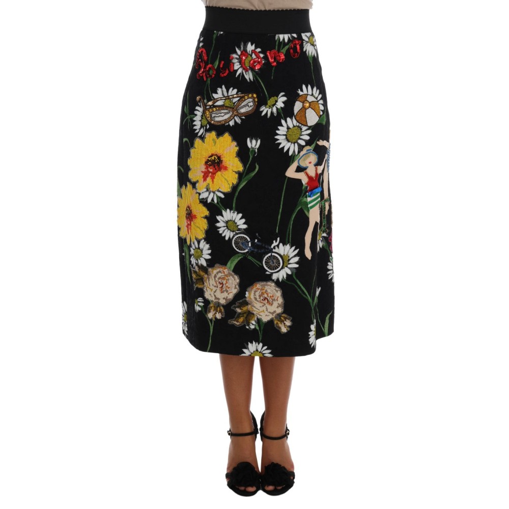 Dolce & Gabbana Verzierter Rock in A-Linie mit mittlerer Weite
