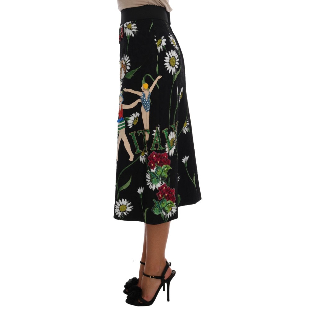 Dolce & Gabbana Verzierter Rock in A-Linie mit mittlerer Weite