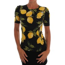 Dolce & Gabbana Seidenbluse mit sizilianischem Zitronendruck