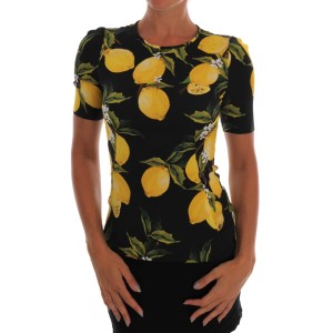 Dolce & Gabbana Seidenbluse mit sizilianischem Zitronendruck