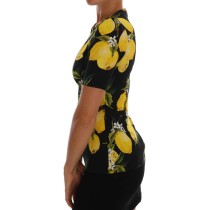 Dolce & Gabbana Seidenbluse mit sizilianischem Zitronendruck