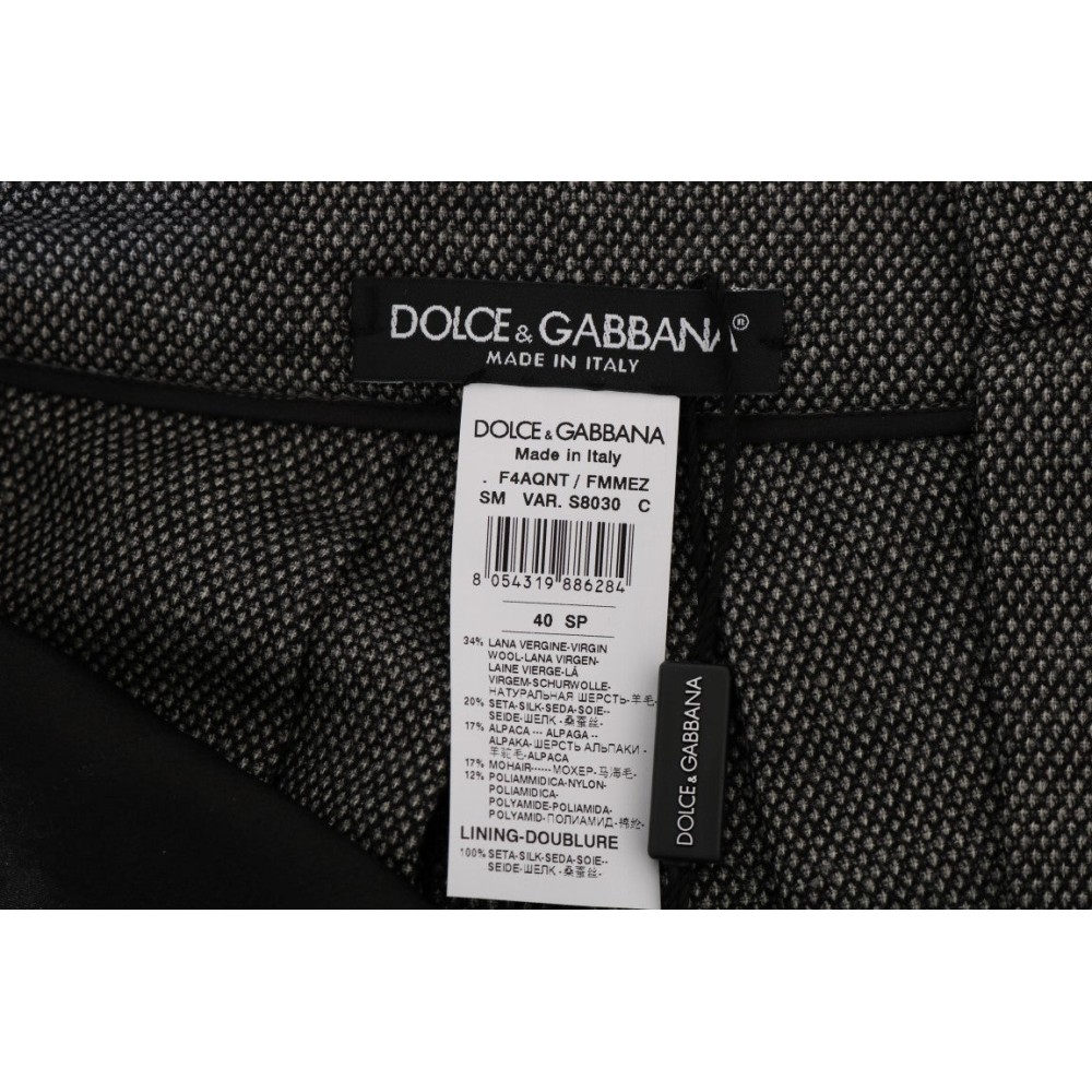 Dolce & Gabbana Schicke Mini-Shorts aus Wolle mit hoher Taille