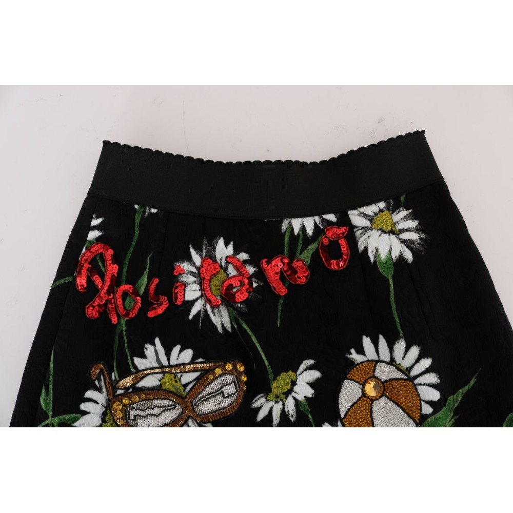 Dolce & Gabbana Verzierter Rock in A-Linie mit mittlerer Weite
