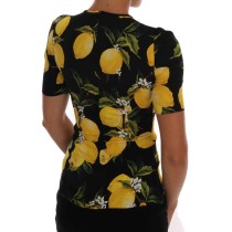 Dolce & Gabbana Seidenbluse mit sizilianischem Zitronendruck
