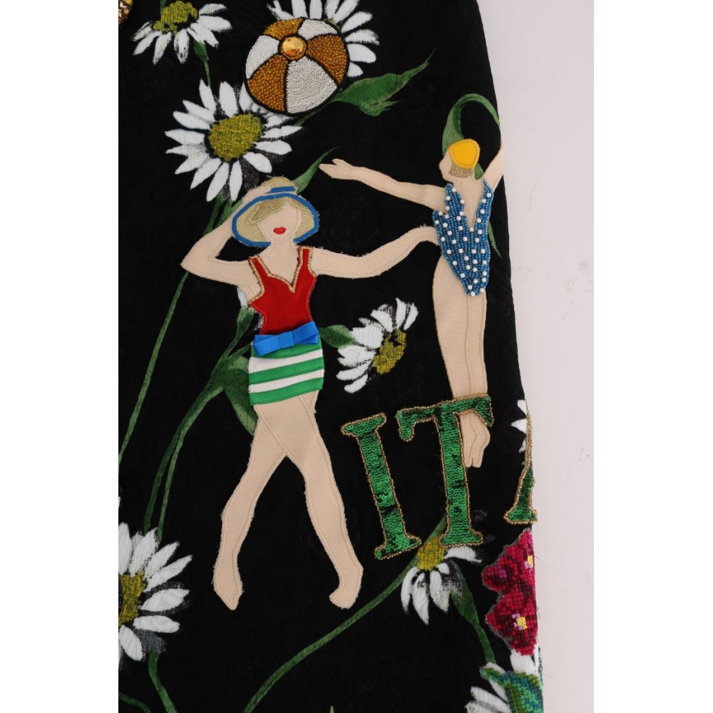 Dolce & Gabbana Verzierter Rock in A-Linie mit mittlerer Weite