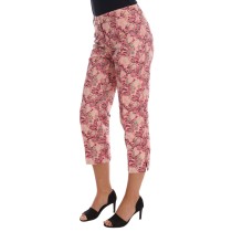 Dolce & Gabbana Elegante Brokat-Hose mit Blumenmuster