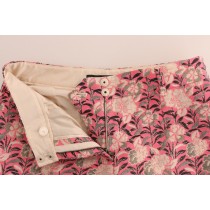 Dolce & Gabbana Elegante Brokat-Hose mit Blumenmuster