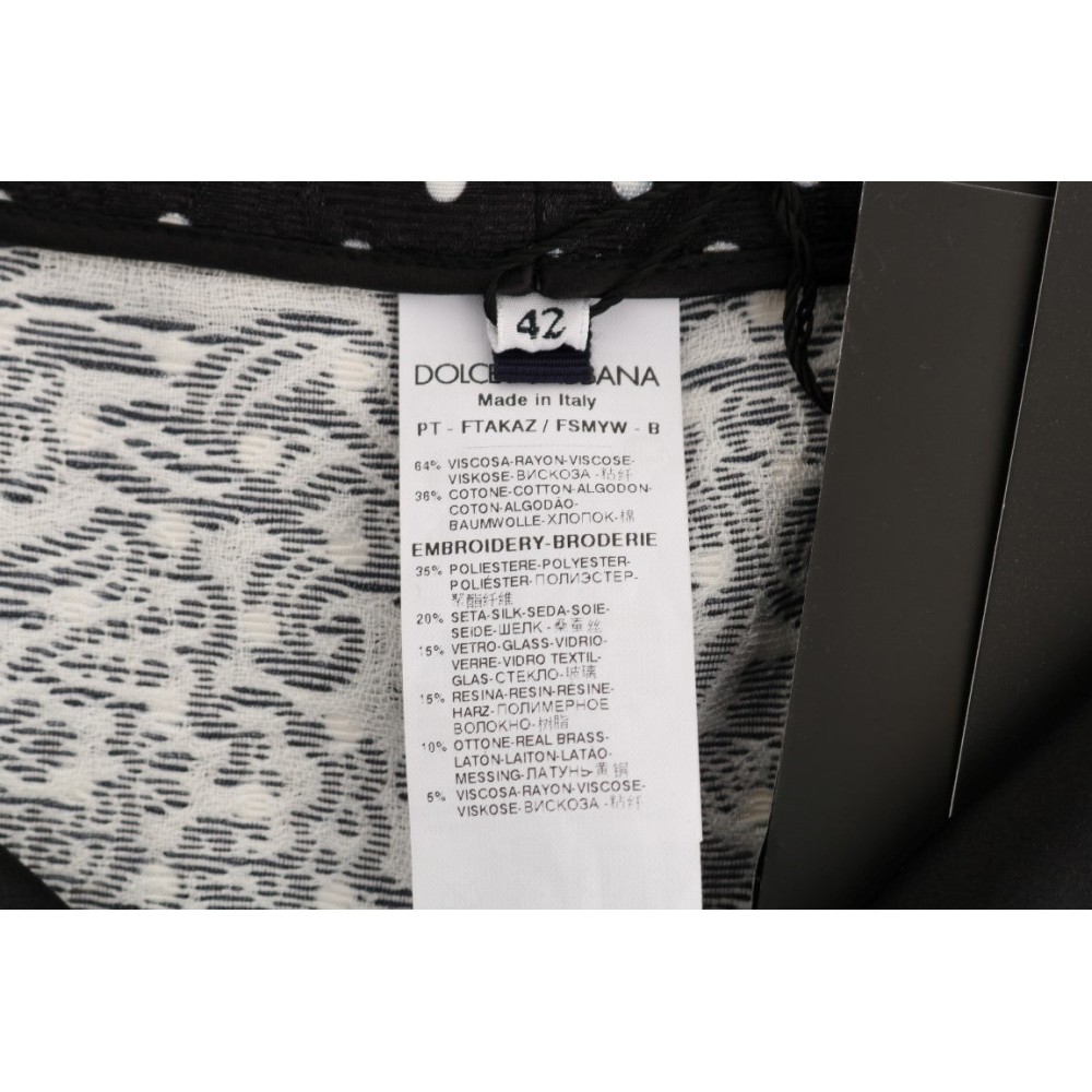 Dolce & Gabbana Elegante Hose mit Polka-Dot-Verzierung