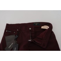Ermanno Scervino Schicke beigefarbene Kordhosen mit schmaler Passform