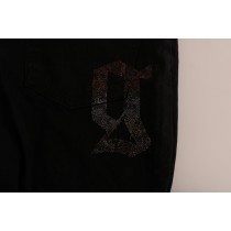 Dolce & Gabbana Schwarzer Pullover mit verzauberten Kristallen
