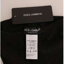 Dolce & Gabbana Elegante graue Kaschmirhose mit hoher Taille
