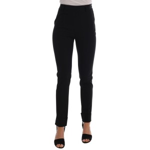 Ermanno Scervino Schlanke schwarze Steigbügel-Leggings