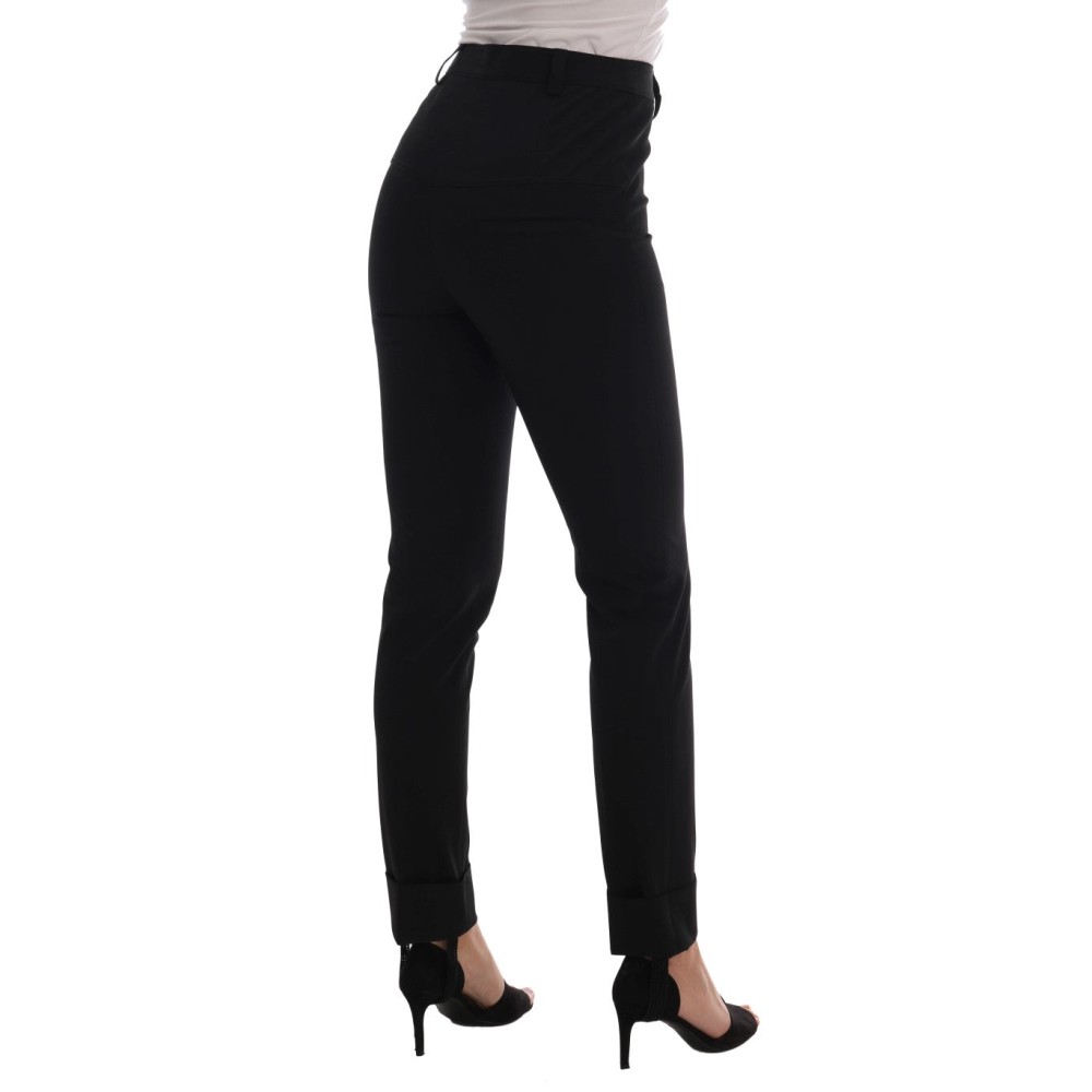 Ermanno Scervino Schlanke schwarze Steigbügel-Leggings