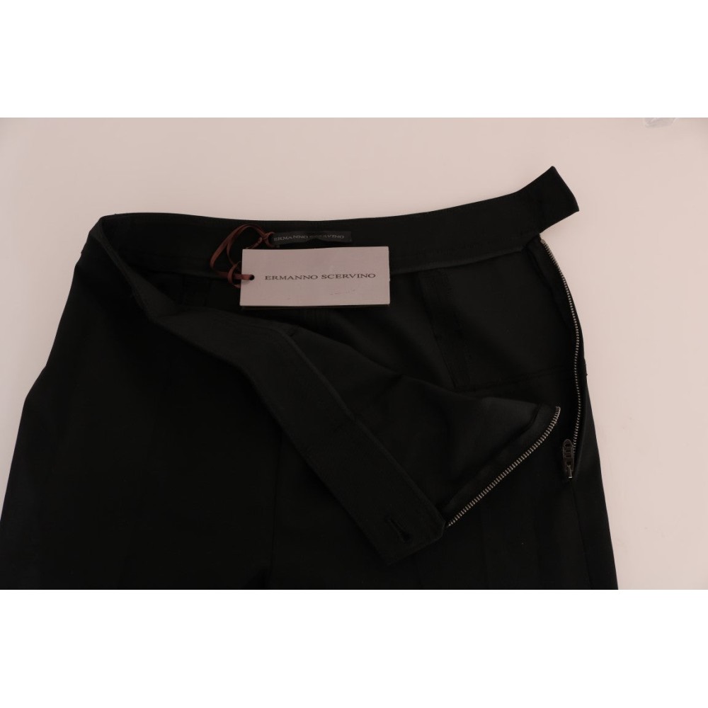 Ermanno Scervino Schlanke schwarze Steigbügel-Leggings