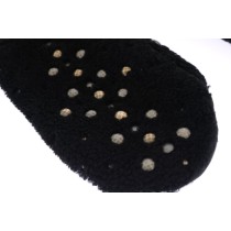Dolce & Gabbana Beschlagene schwarze Lederhandschuhe für Herren