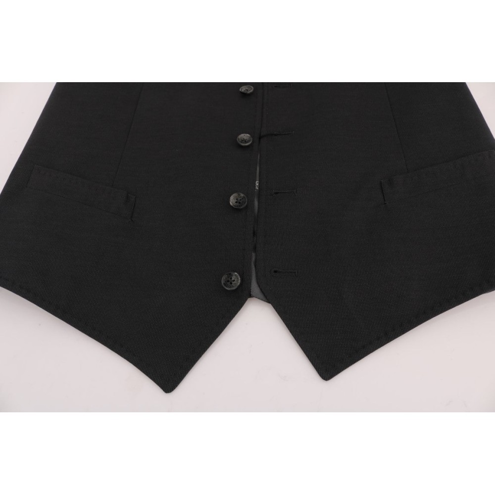 Dolce & Gabbana Elegante Graue Weste Weste