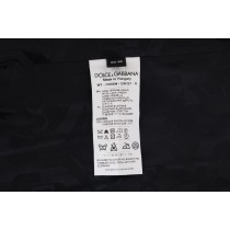 Dolce & Gabbana Elegante Weste aus Wollmischung, grau gestreift