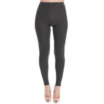 Dolce & Gabbana Schicke graue Kaschmirstrumpfhose mit hoher Taille