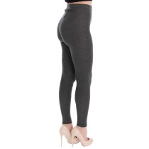 Dolce & Gabbana Schicke graue Kaschmirstrumpfhose mit hoher Taille