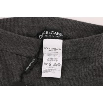 Dolce & Gabbana Schicke graue Kaschmirstrumpfhose mit hoher Taille