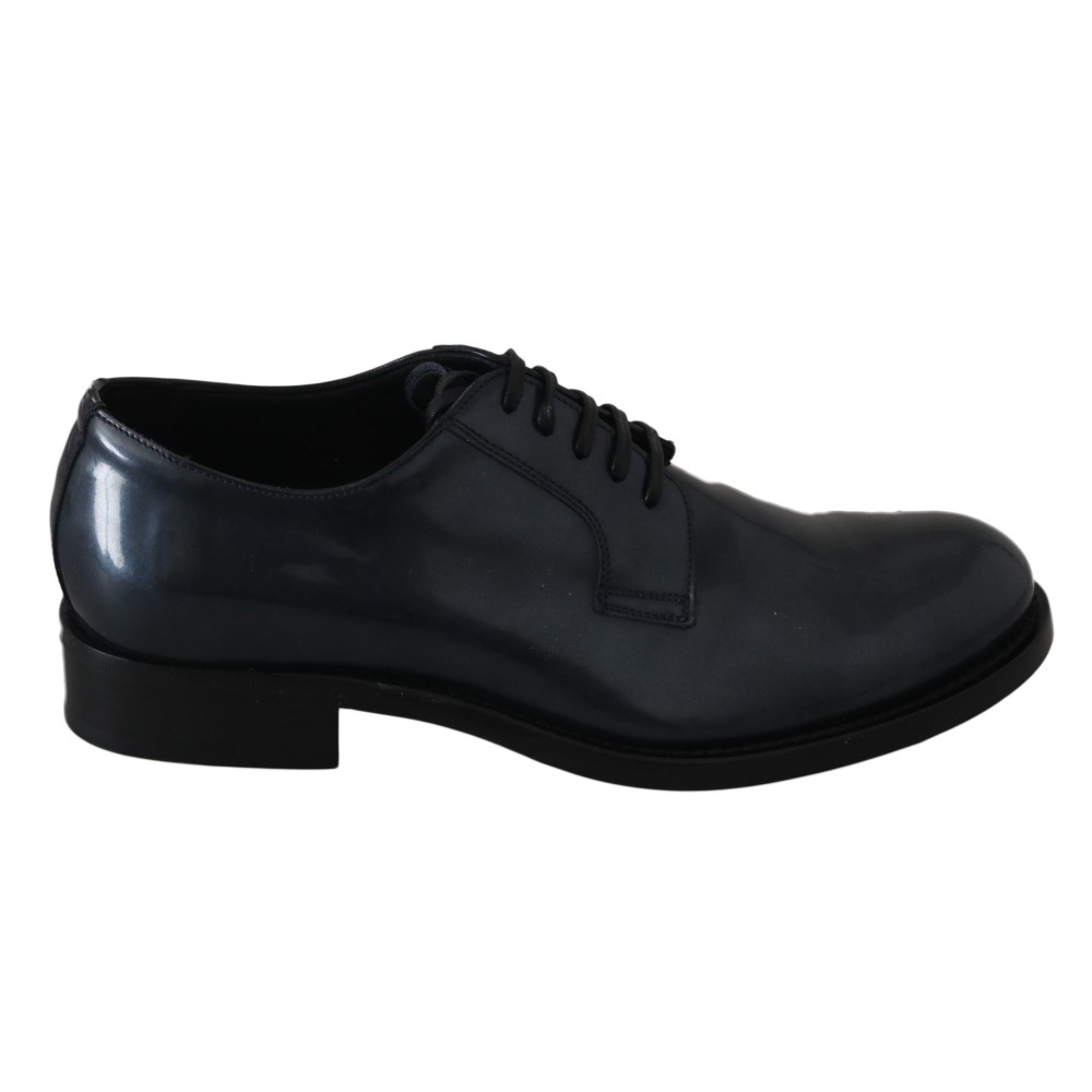 Dolce & Gabbana Elegante blaue Derby-Schuhe aus Leder