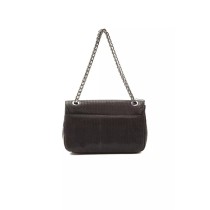 Pompei Donatella Schwarze Leder Damen Crossbody Tasche