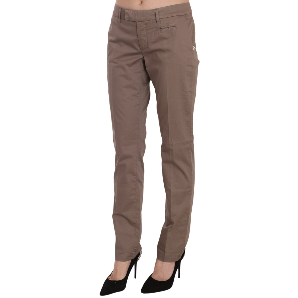 Dondup Schicke braune gerade geschnittene Hose