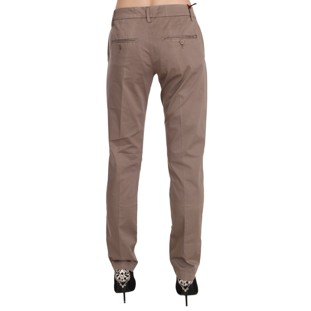 Dondup Schicke braune gerade geschnittene Hose