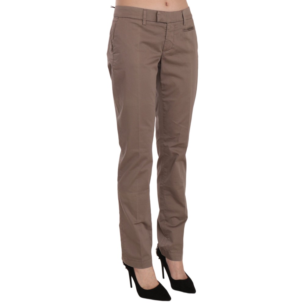 Dondup Schicke braune gerade geschnittene Hose