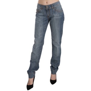 Just Cavalli Schicke blau gewaschene Slim Fit Denim Jeans