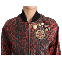 Dolce & Gabbana Elegante schwarze Bluse mit geblümtem Rundhalsausschnitt