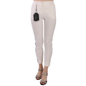 Dolce & Gabbana Elegante Hose aus Wolle mit Seitenstreifen