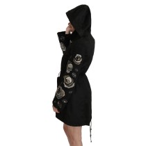 John Richmond Bezauberndes Schwarzes Maxi-Schlagkleid