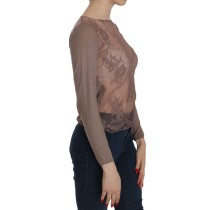 PINK MEMORIES Bluse mit Bootsausschnitt aus Baumwollspitze