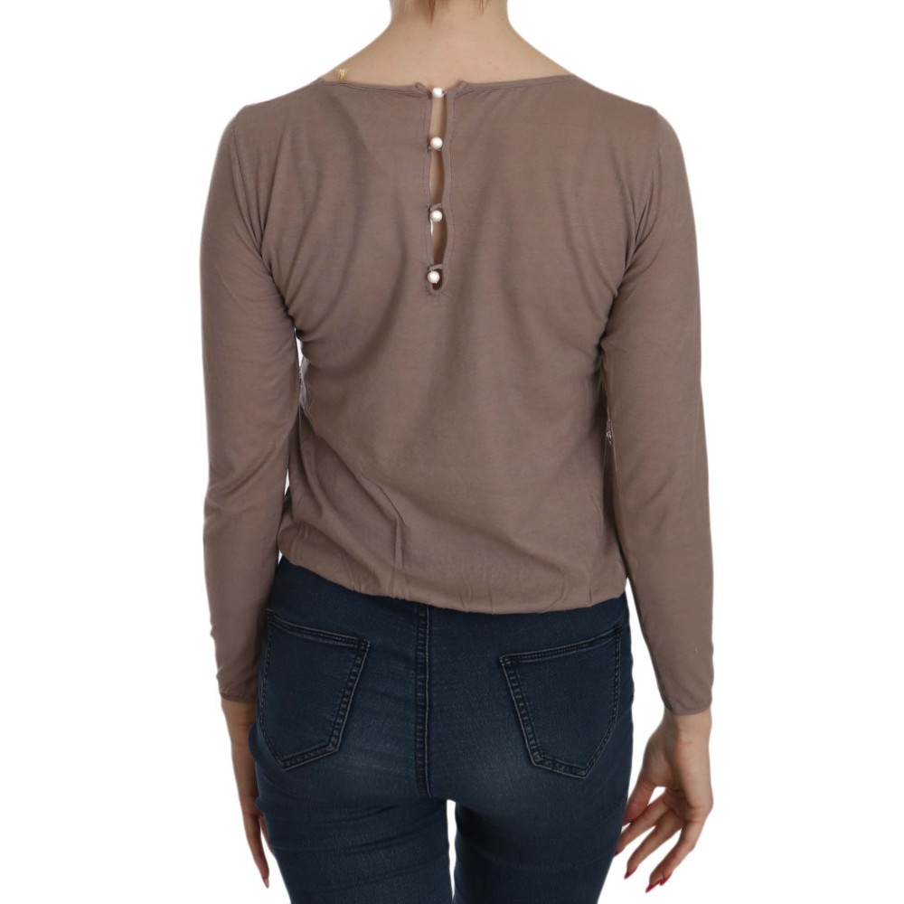 PINK MEMORIES Bluse mit Bootsausschnitt aus Baumwollspitze