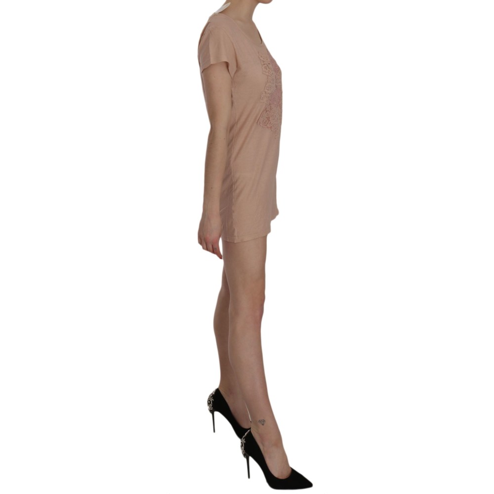 PINK MEMORIES Rosa Spitzen-Minikleid - Elegance Unleashed