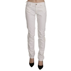 Dondup Schicke weiße Skinny-Hose aus Baumwollmischung