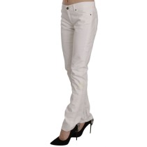 Dondup Schicke weiße Skinny-Hose aus Baumwollmischung