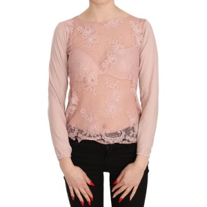 PINK MEMORIES Schicke rosa durchsichtige Baumwollbluse