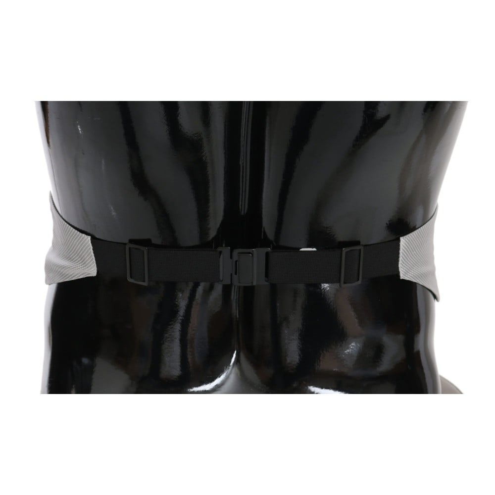 Dolce & Gabbana Eleganter weißer Seidenkummerbund