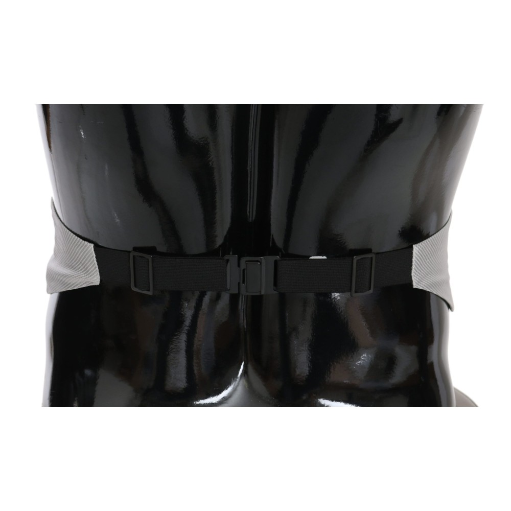 Dolce & Gabbana Eleganter Kummerbund aus grauer Seide
