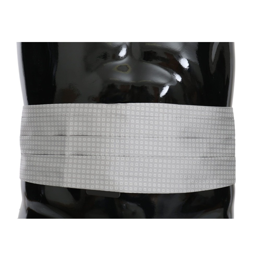 Dolce & Gabbana Eleganter Kummerbund aus grauer Seide
