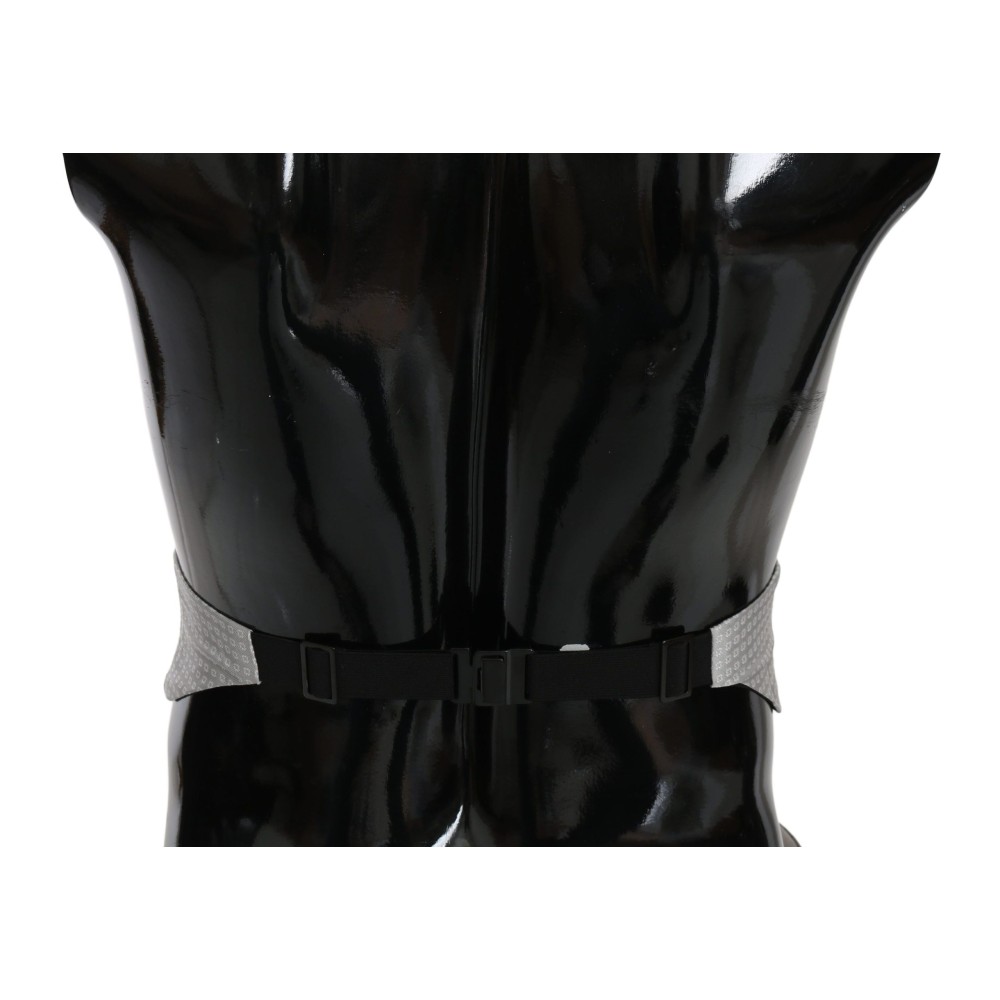 Dolce & Gabbana Eleganter Kummerbund aus grauer Seide