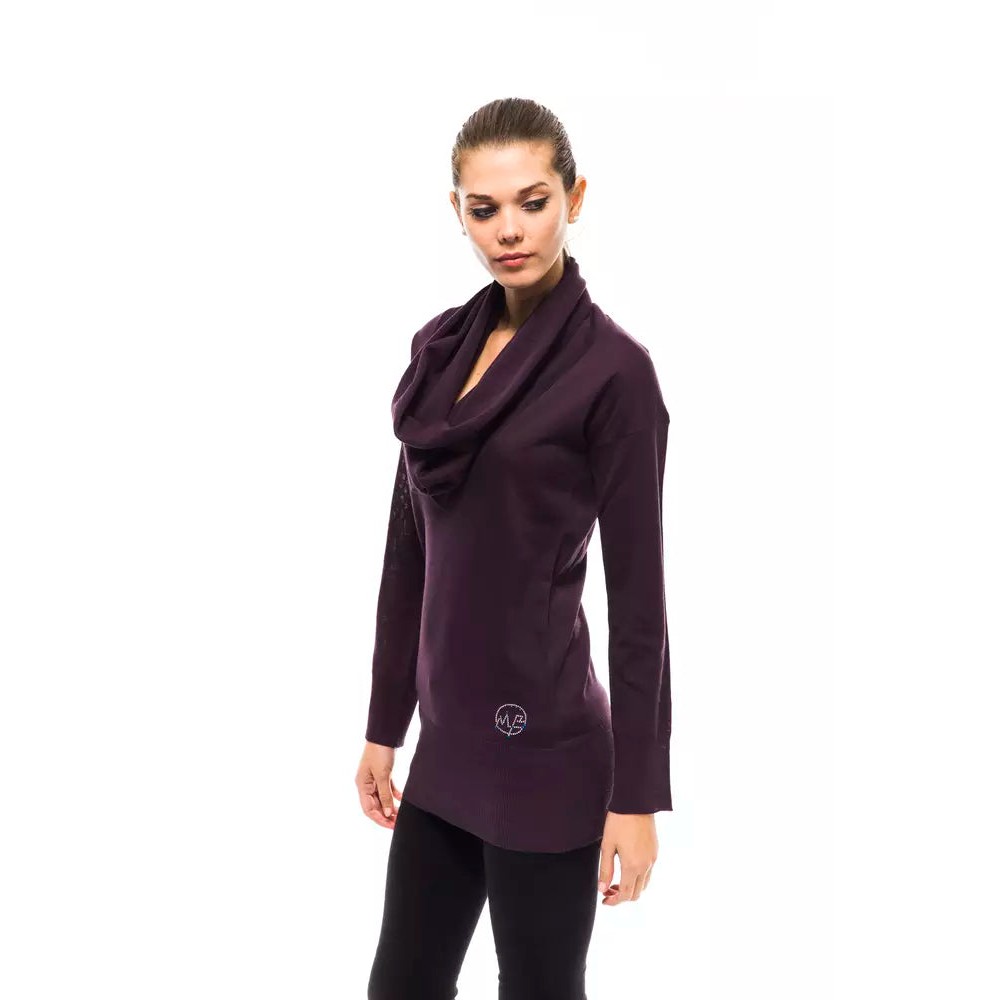 Montana Blu Lila Pullover aus Wolle für Frauen