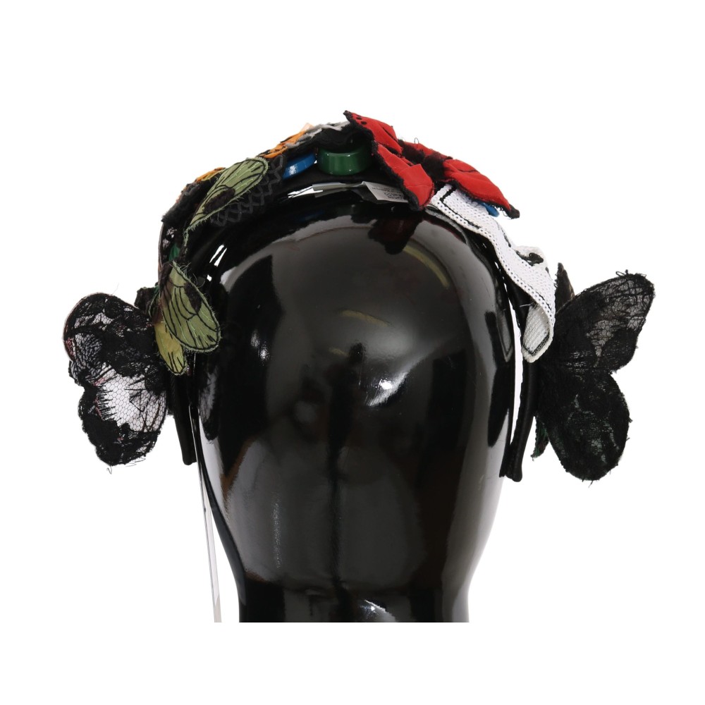 Dolce & Gabbana Elegantes florales Seidenstirnband Diadem
