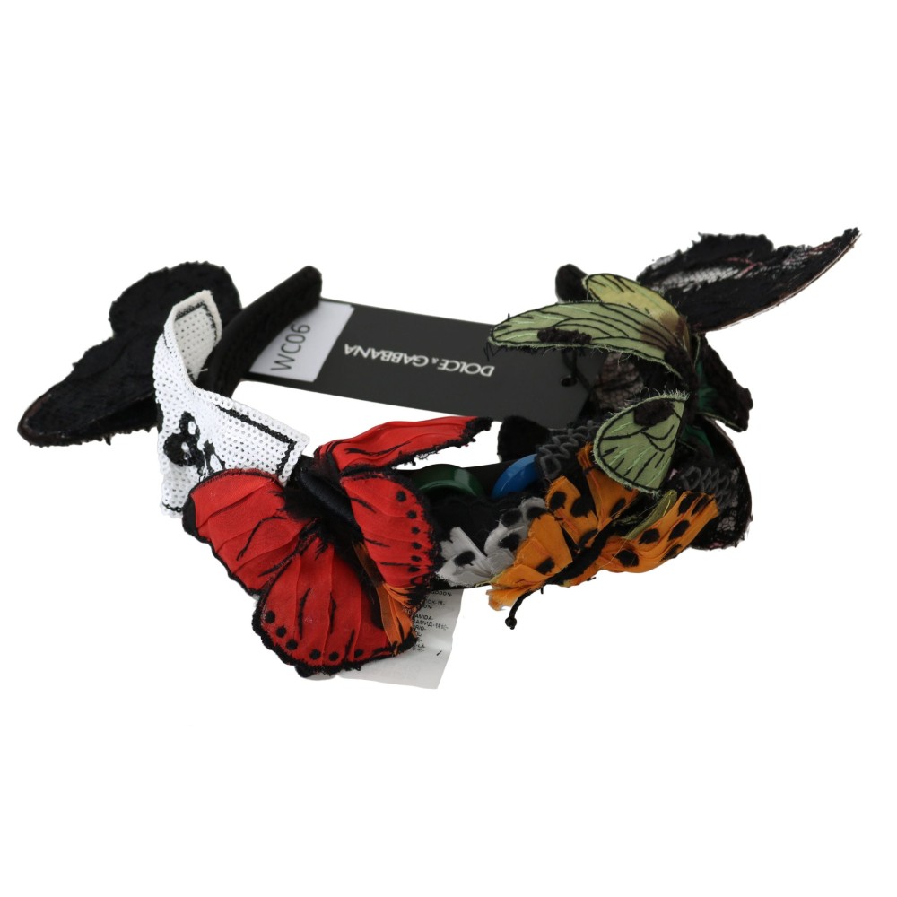 Dolce & Gabbana Elegantes florales Seidenstirnband Diadem